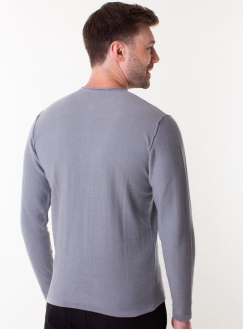 Men&#039;s grey jumper in a fine knit
