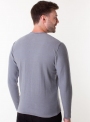 Men's grey jumper in a fine knit