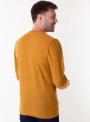 Men's mustard jumper in a fine knit