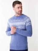 Men's jeans sweater in volumous knit