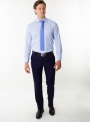 Men's navy check trousers