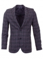 Men's cashmere grey check jacket