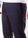 Men's grey check trousers