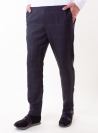 Men's grey check trousers