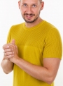 Чоловіча футболка гірчичного кольору