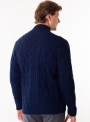 Men's knitted sweater with zippers