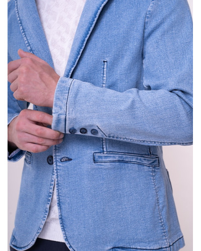 Denim jacket for men with inserts