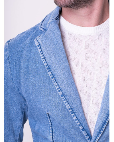 Denim jacket for men with inserts