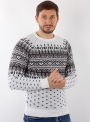 Men's sweater in volumous knit