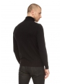Men's black cashmere rollneck in a fine knit