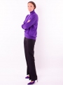 Жіночий фіолетовий светр гольф щільної в'язки