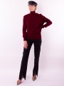 Women's rollneck sweater of dense knit