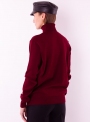 Women's rollneck sweater of dense knit