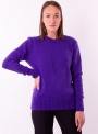 Жіночий фіолетовий светр грубої в'язки