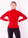 Женский свитер гольф Милано красного цвета тонкой вязки