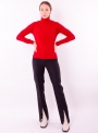 Женский свитер гольф Милано красного цвета тонкой вязки