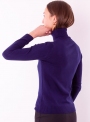 Жіночий светр гольф Мілано темно-синього кольору тонкої в'язки