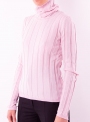Women's rollneck sweater of dense knit
