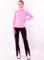 Жіночий светр гольф  яскраво рожевого кольору  тонкої в'язки