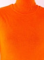 Женский свитер гольф Милано ярко оранжевого цвета тонкой вязки