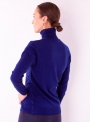 Женский свитер гольф Милано синего цвета тонкой вязки
