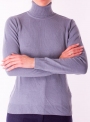 Women's rollneck sweater of dense knit