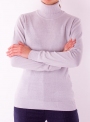 Жіночий светр гольф Мілано світло сірого кольору тонкої в'язки