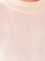 Женский молочный свитер крупной вязки