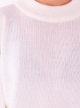 Женский белый свитер крупной вязки