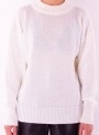 Женский белый свитер крупной вязки