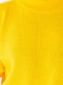 Женский желтый свитер крупной вязки