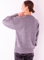 Жіночий сірий светр грубої в'язки
