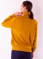 Жіночий гірчичний светр гольф щільної в'язки