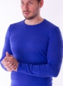 Чоловічий бавовняний джемпер синього кольору
