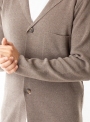 Мужской хлопковый пиджак бежевого цвета