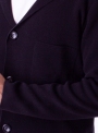 Мужской хлопковый пиджак черного цвета