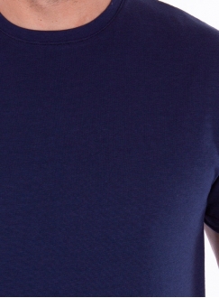 Мужская хлопковая футболка синего цвета