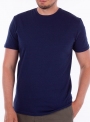 Мужская хлопковая футболка синего цвета