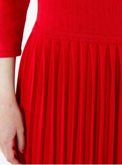 Сукня пліссе червоного кольору