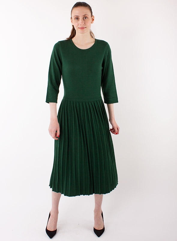 Сукня пліссе зеленого кольору