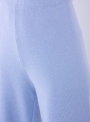 Вязаные брюки-кюлоты голубого цвета