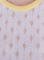 Жіночий джемпер у ромб молочно-жовтий