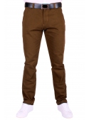 Trousers men brown cotton