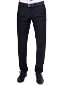 Trousers with black linen