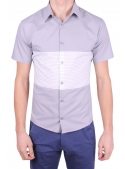 Shirt cotton white-gray
