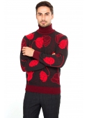 Sweater with tulips woolen