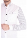 Shirt with accented sleeves
