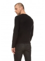Sweater Knitted Black Cotton