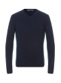 Sweater knitted blue