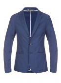 Jacket cotton knitted blue